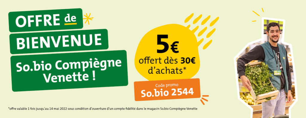 So.bio Compiègne Venette code promo