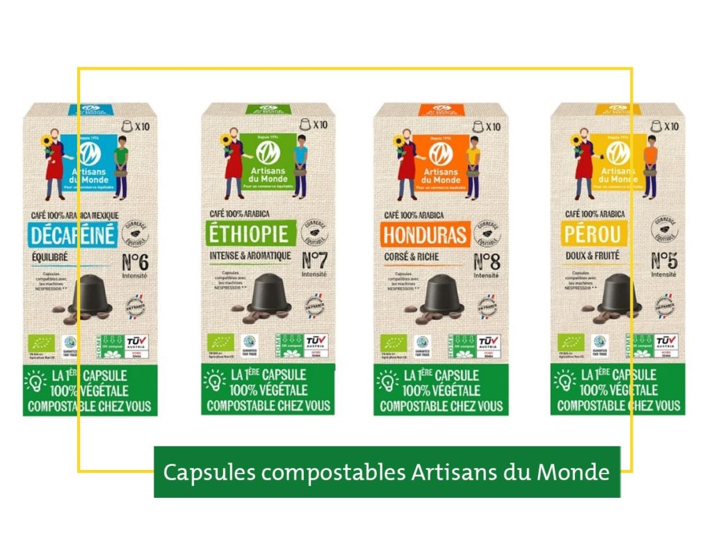 Les capsules de café compostables d'Artisans du Monde
