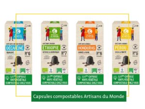 Lire la suite à propos de l’article Les capsules de café 100% compostables Artisans du Monde