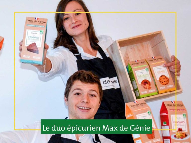 Max de Génie (qui se cache derrière) des préparations bios gourmandes et moins sucrées 